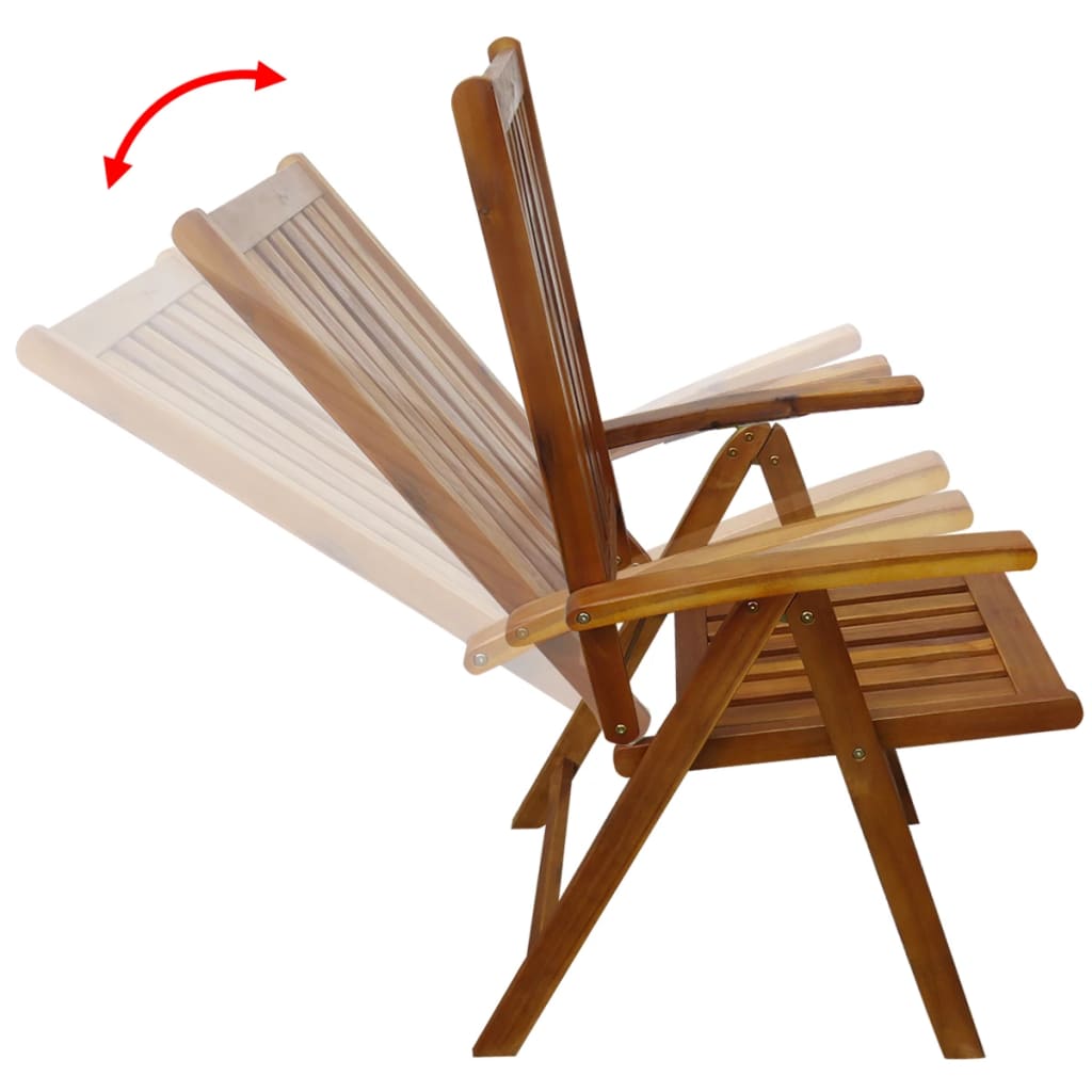 Jeu de salle à manger d'extérieur 7 pcs Bois d'acacia solide