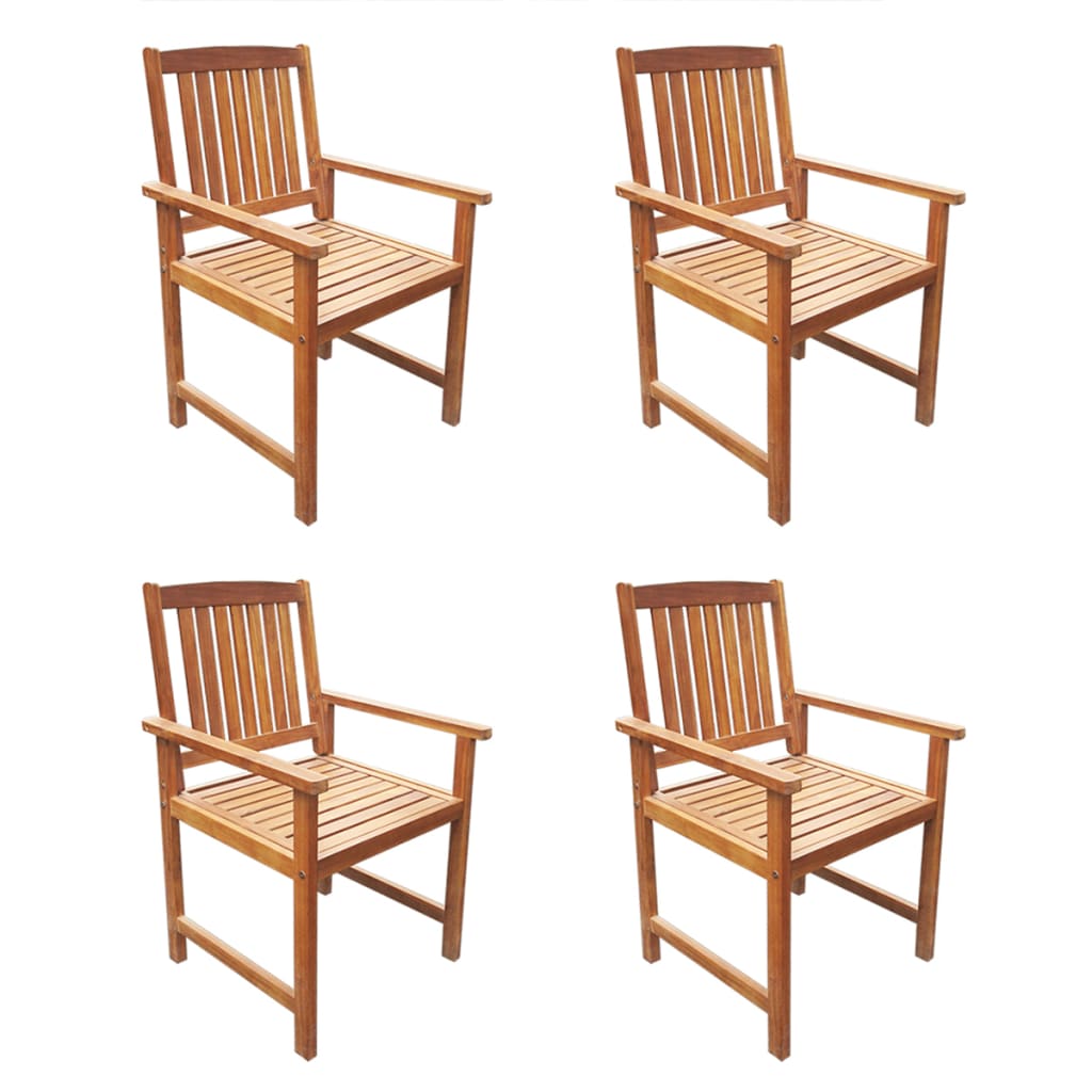 Outdoor dinner furniture 5 pcs solid acacia wood