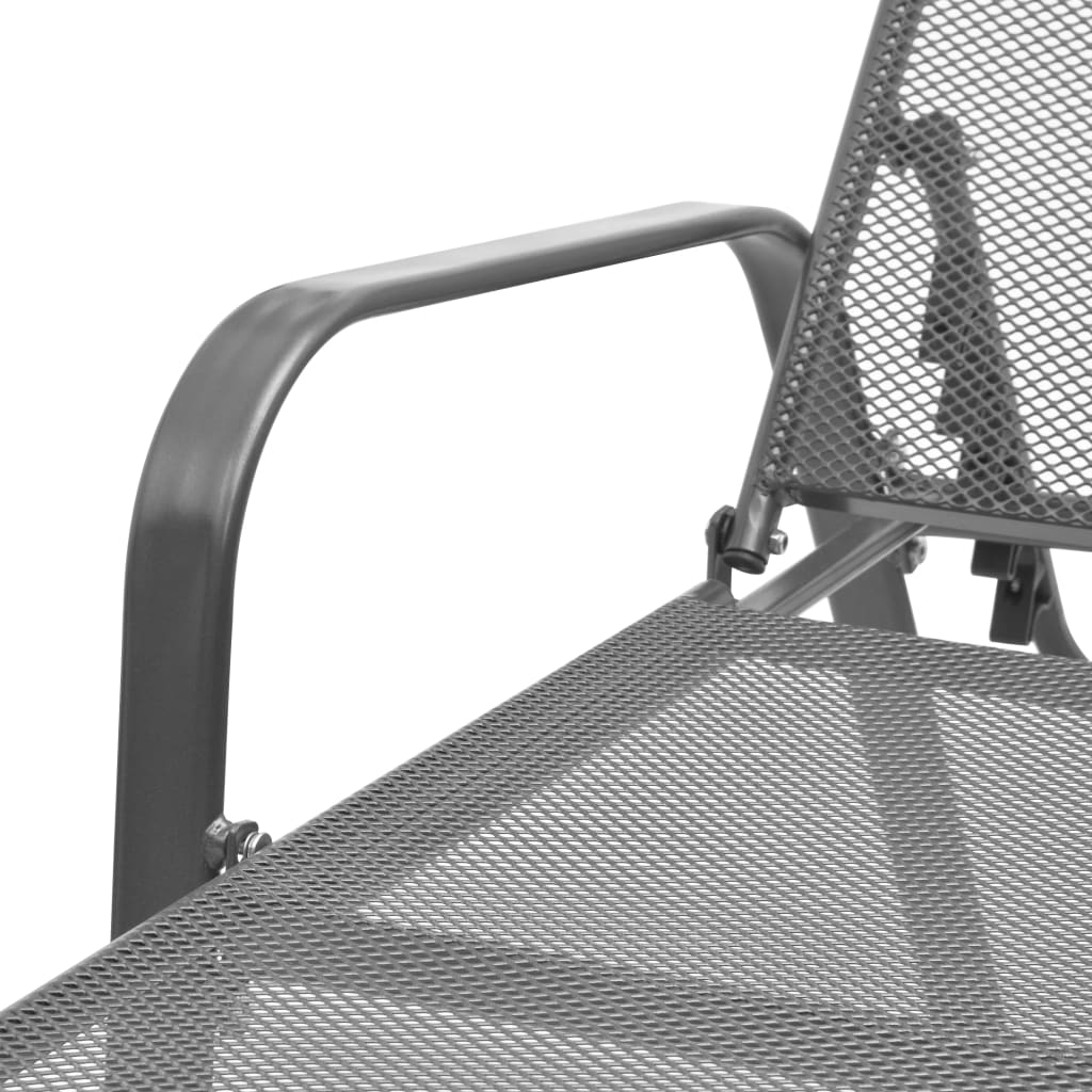 Anthracite Steel Long Chair