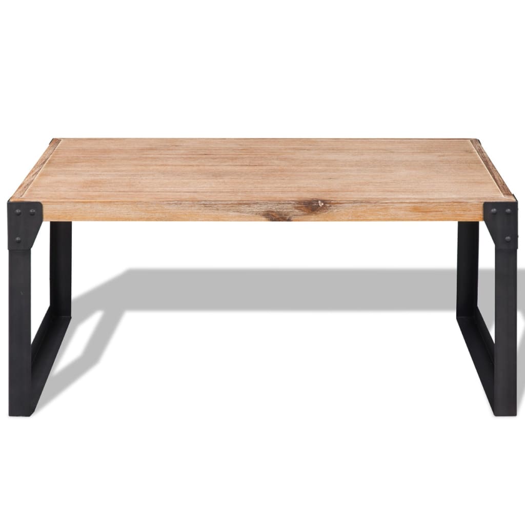 Solid acacia wood coffee table 100 x 60 x 45 cm