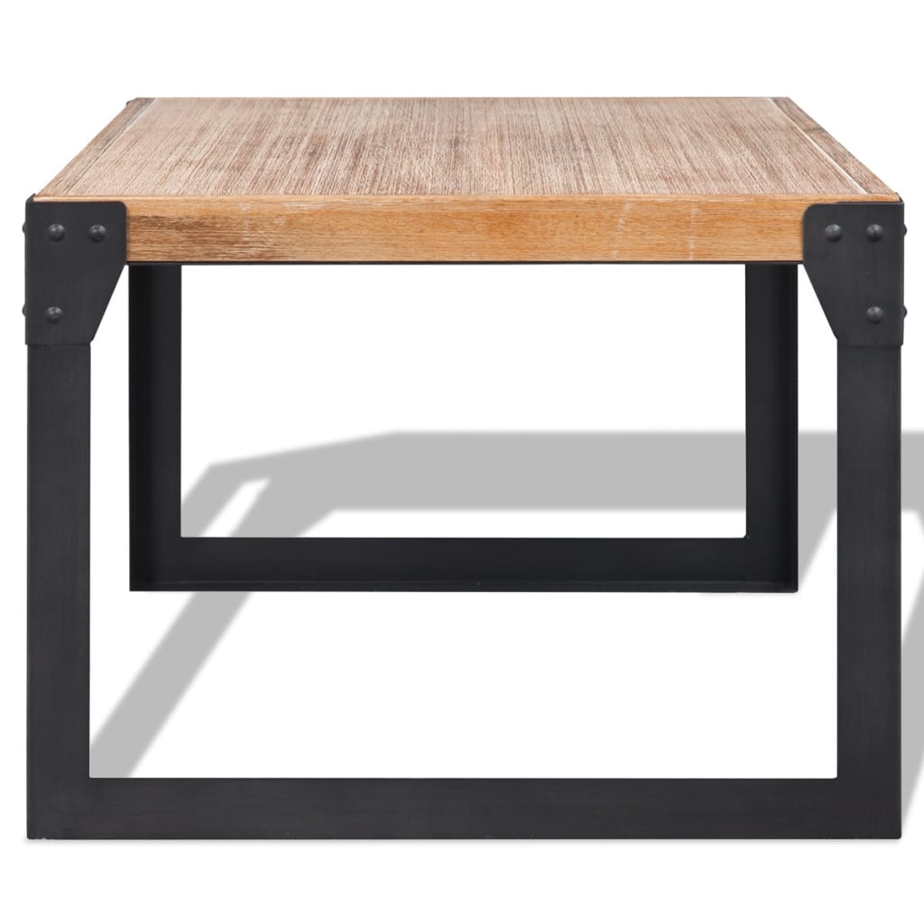 Solid acacia wood coffee table 100 x 60 x 45 cm