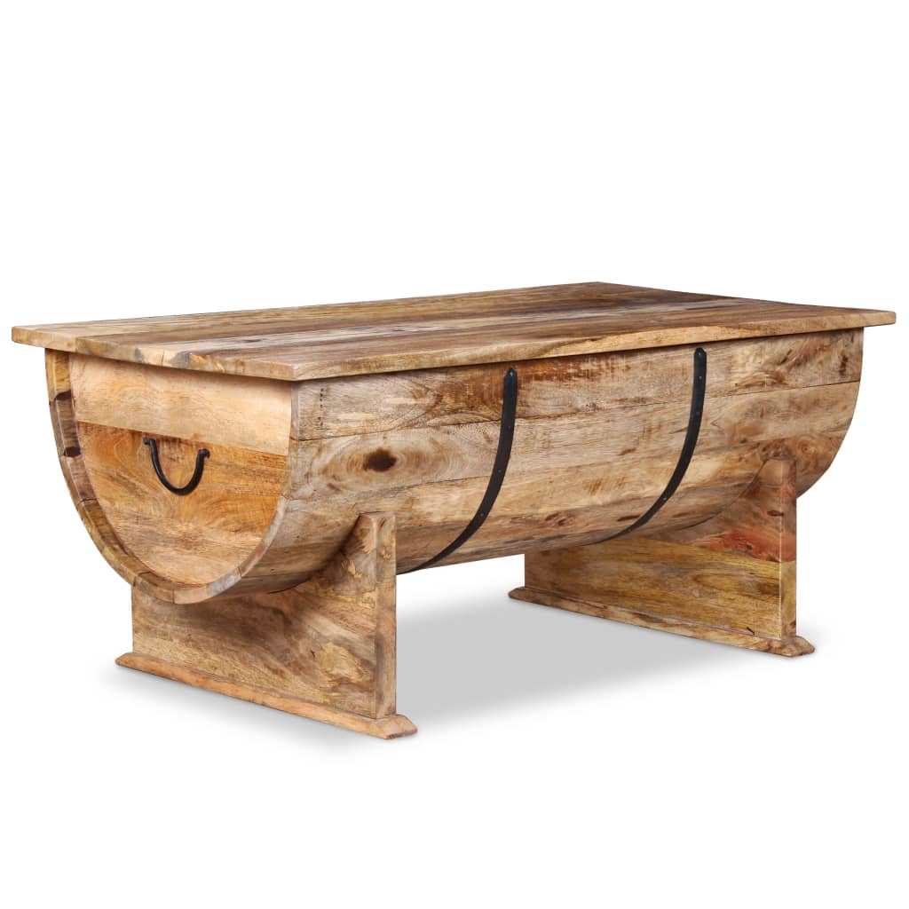 Solid mango wood coffee table 88 x 50 x 40 cm