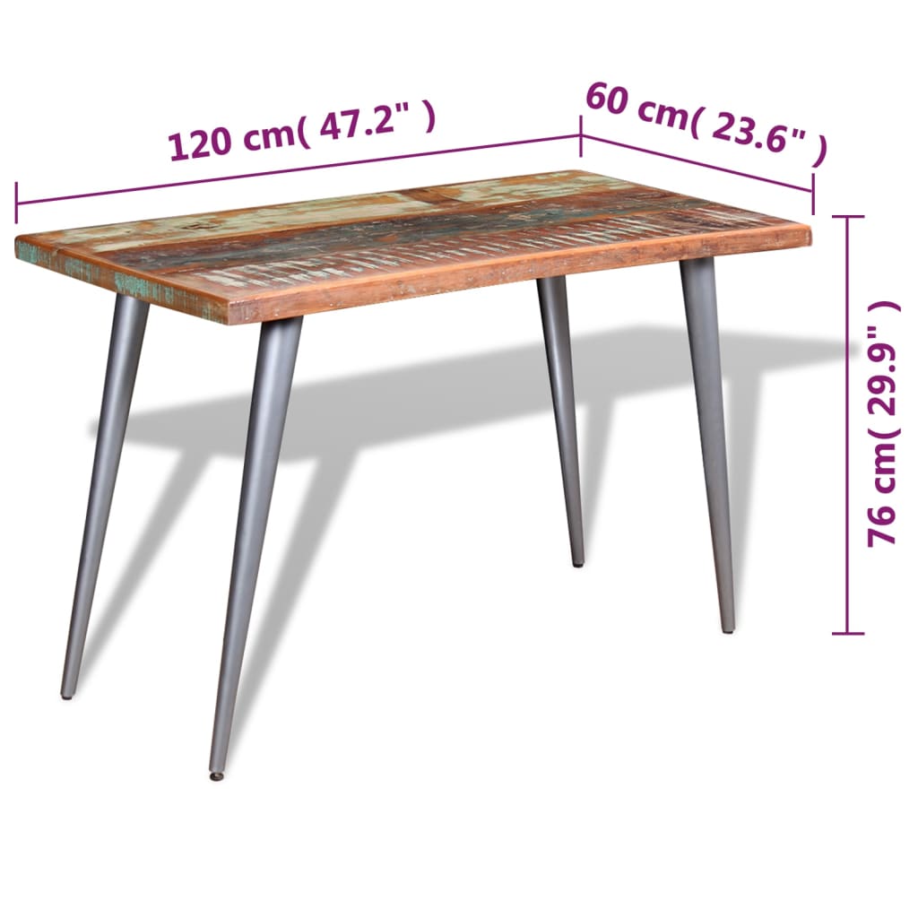 Tavolo da pranzo Legno di recupero 120 x 60 x 76 cm