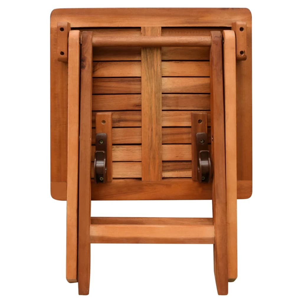 Lange Stühle 2 PCs mit festem Akazienholz -Holz -Tisch