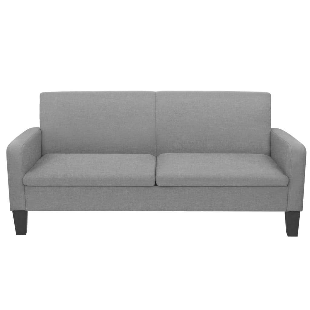 3 -seater sofa 180 x 65 x 76 cm light gray