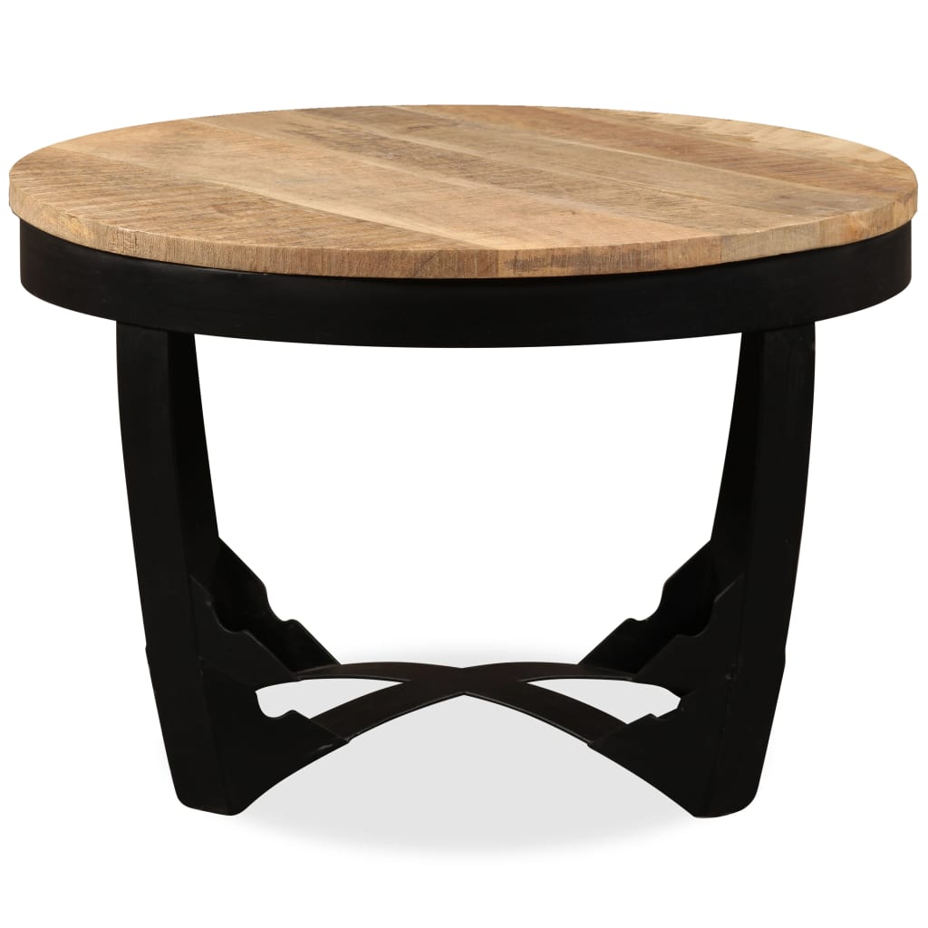 Tavolino in legno di mango grezzo 60x40 cm