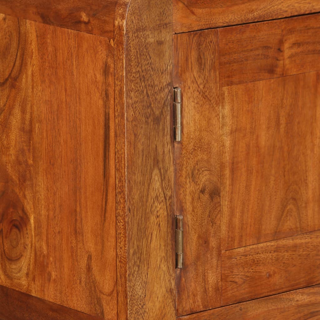 Credenza in legno massello con finitura miele 120x30x75 cm