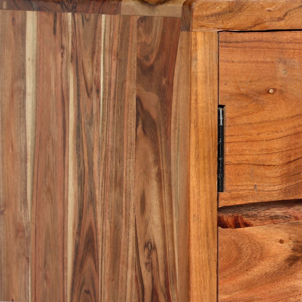 Festes Holzbuffet mit geschnitzten Türen 160 x 40 x 75 cm