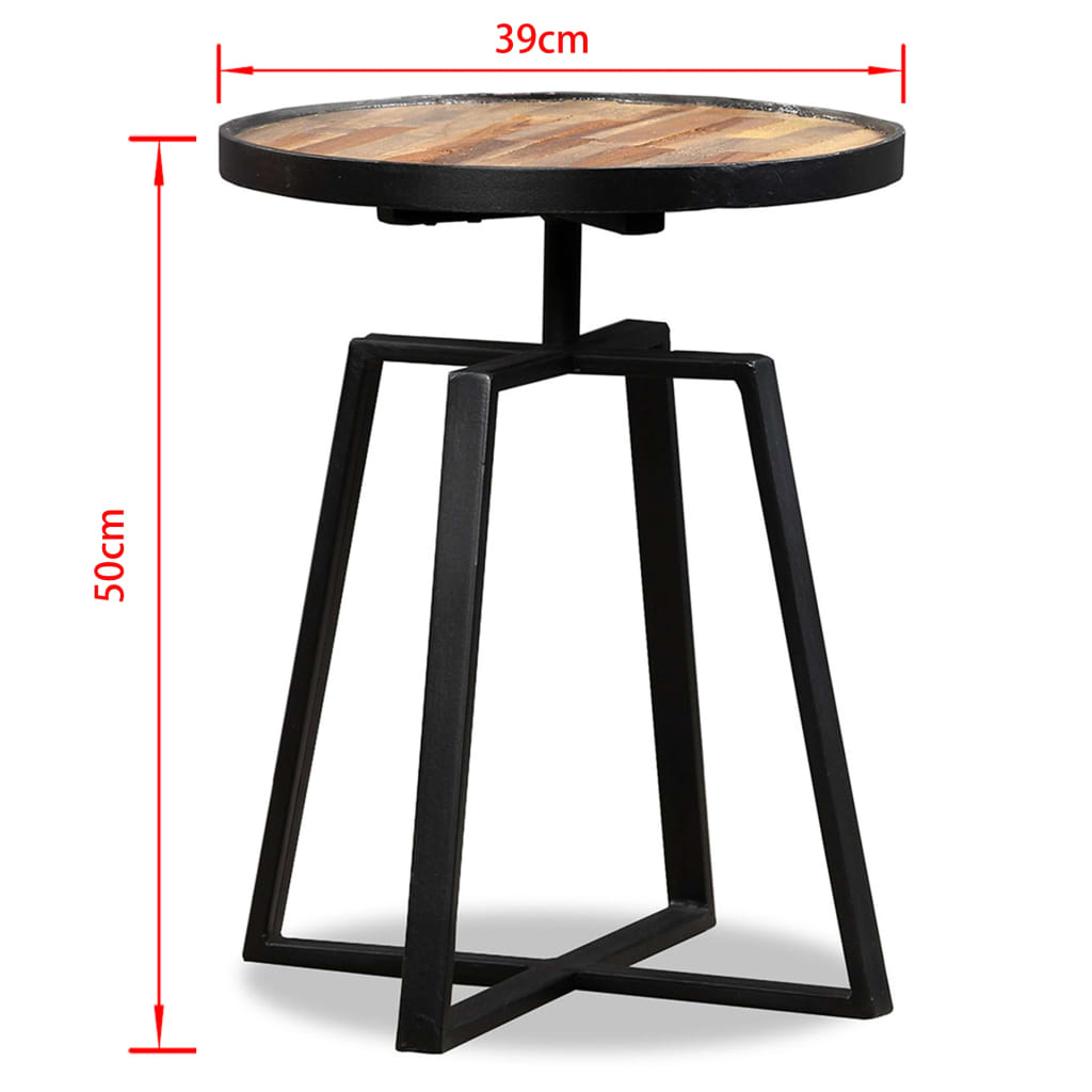 Solid Recovery Tack Round Teck Table