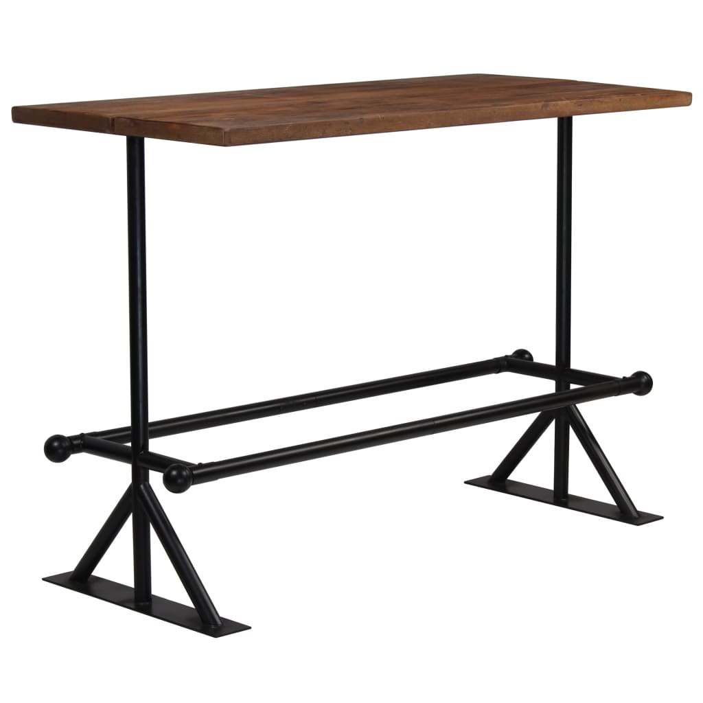 Solid Wood Wood Table of Brown recovery 150x70x107 cm