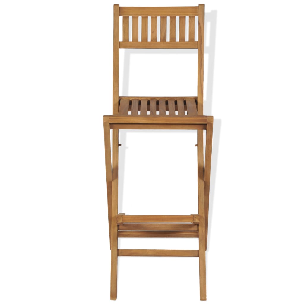 Bistro furniture 3pcs and solid teak wood foldable chairs