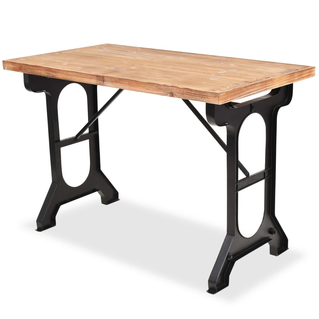 Massives Holz Esstisch auf Holztischtisch