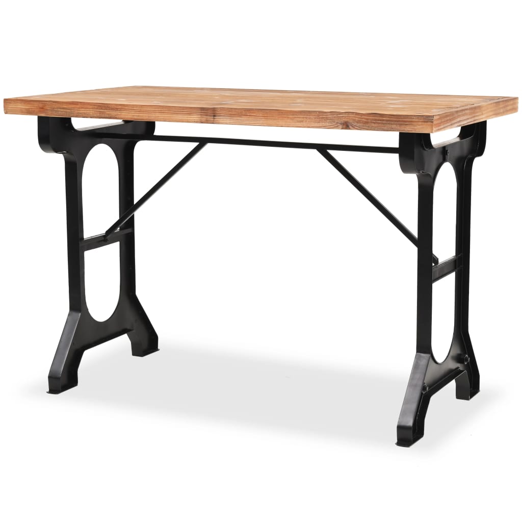 Massives Holz Esstisch auf Holztischtisch