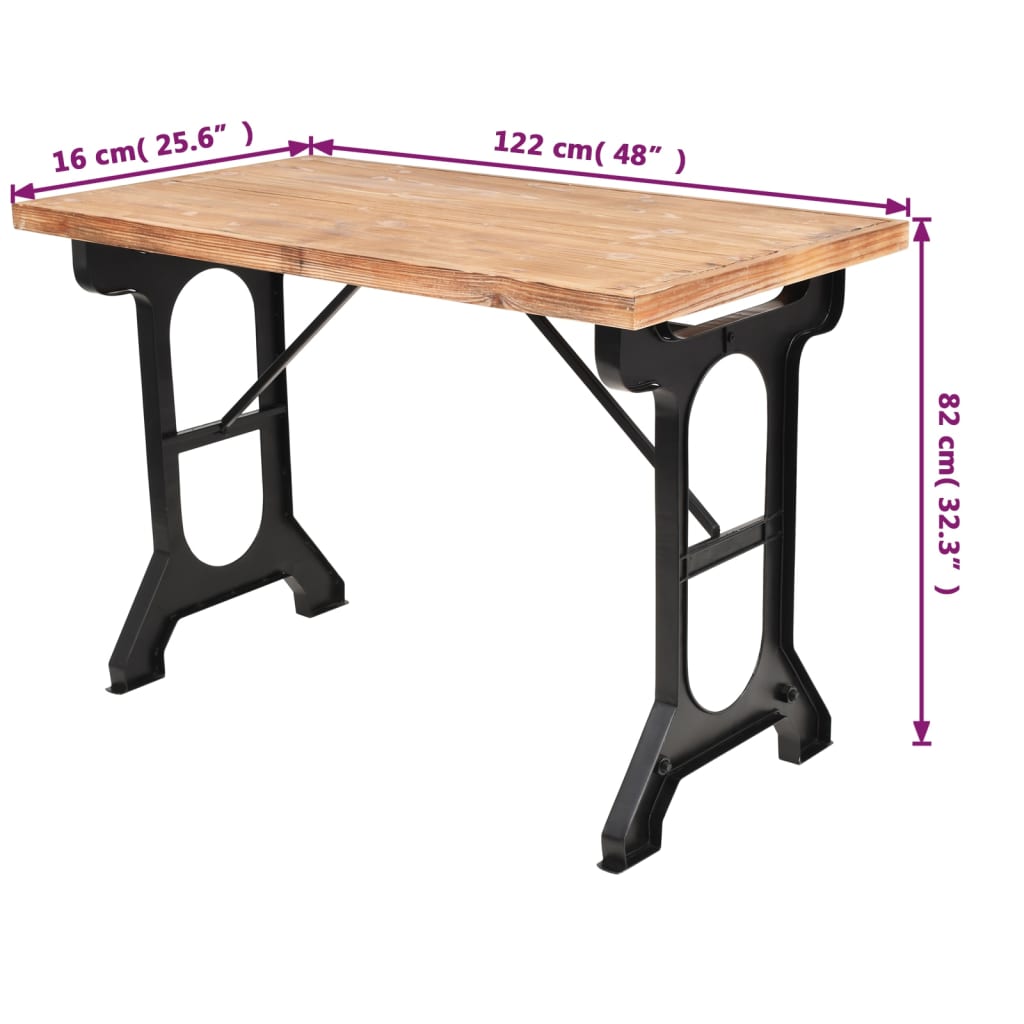 Tavolo da pranzo Abete massiccio Piano in legno