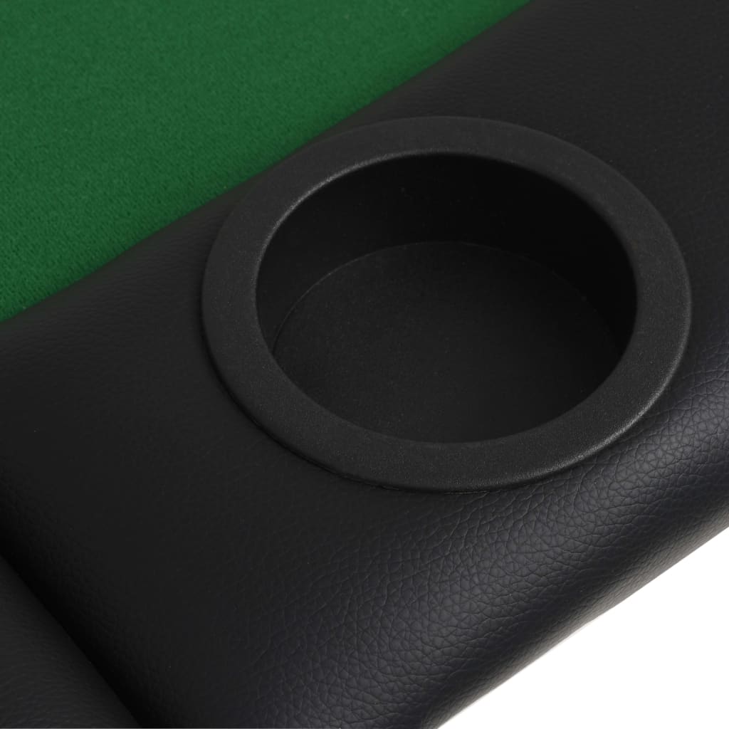 Faltbare Pokertisch für 9 Spieler 3 ovale grüne Falten
