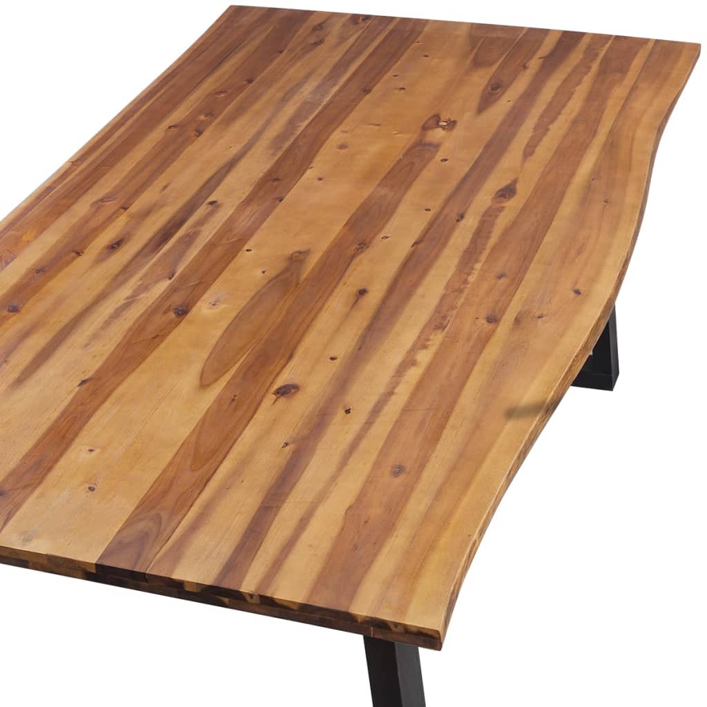 Tavolo da pranzo 200 x 90 cm Legno massello di acacia
