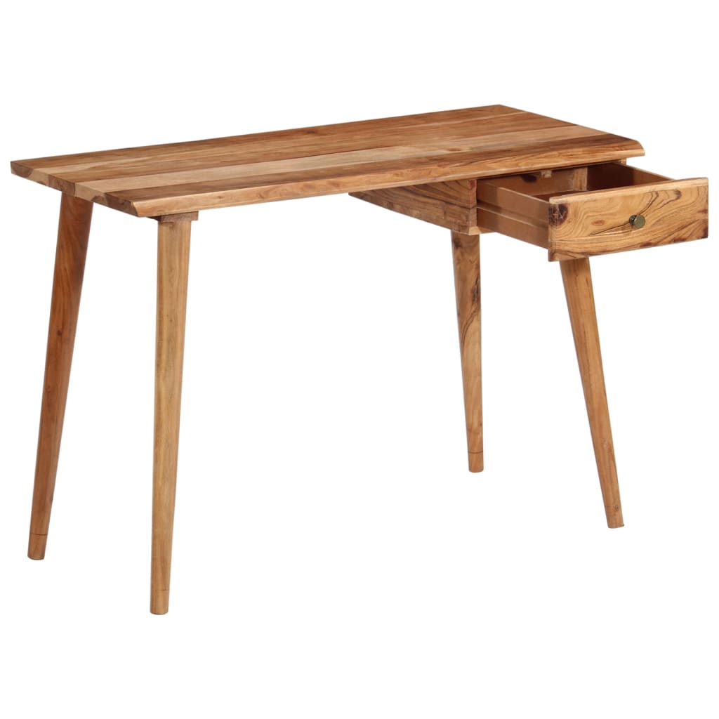 Solid acacia wood writing table 110 x 50 x 76 cm
