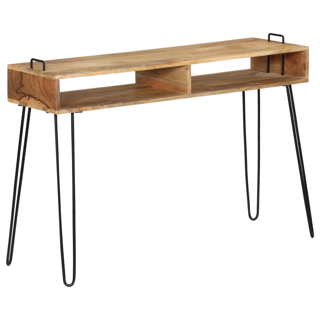 Solid mango wood console table 115 x 35 x 76 cm