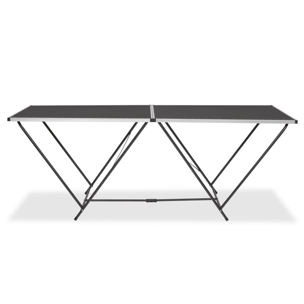 MDF and aluminum foldable table foldable table 200 x 60 x 78 cm
