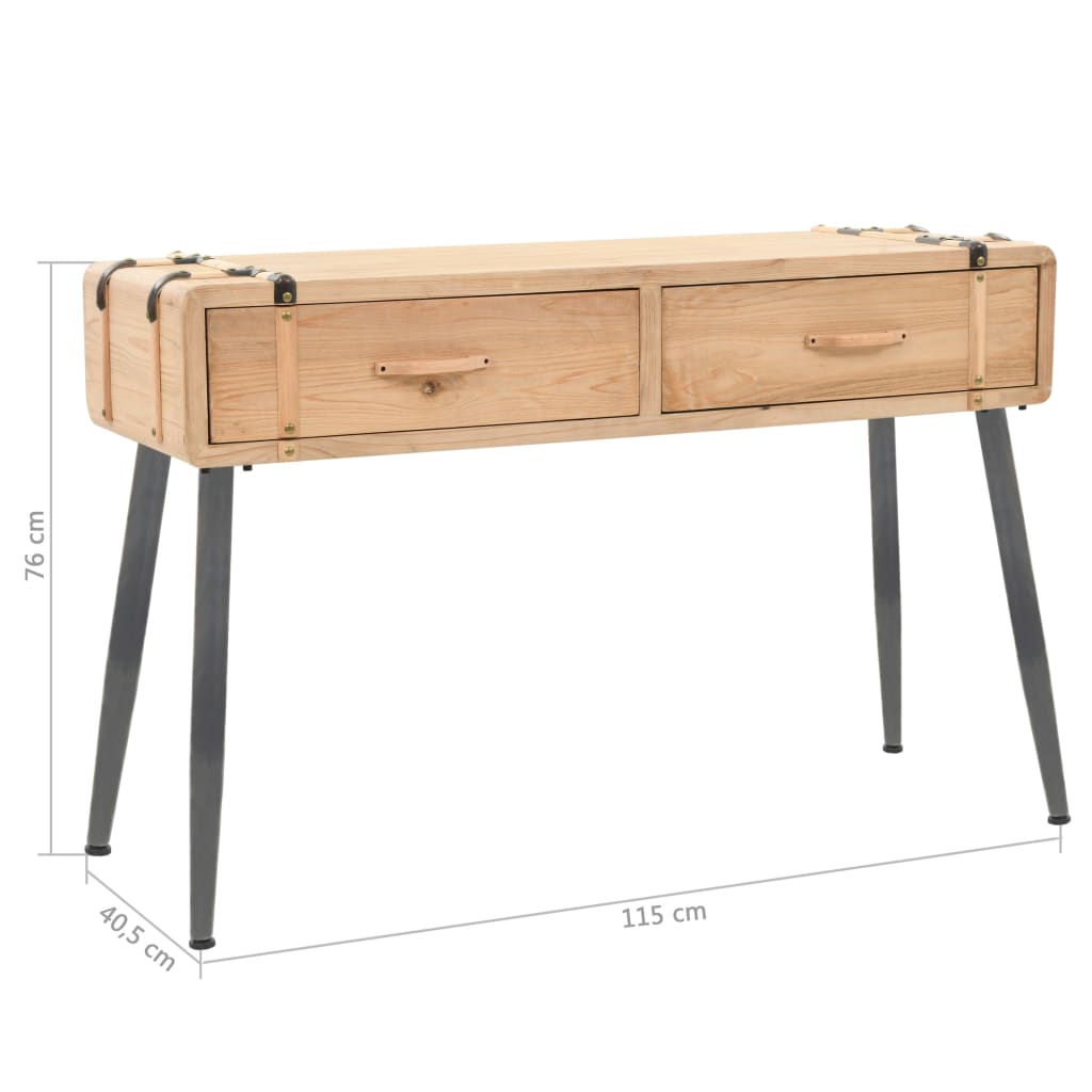 Table console Bois massif de sapin 115 x 40,5 x 76 cm