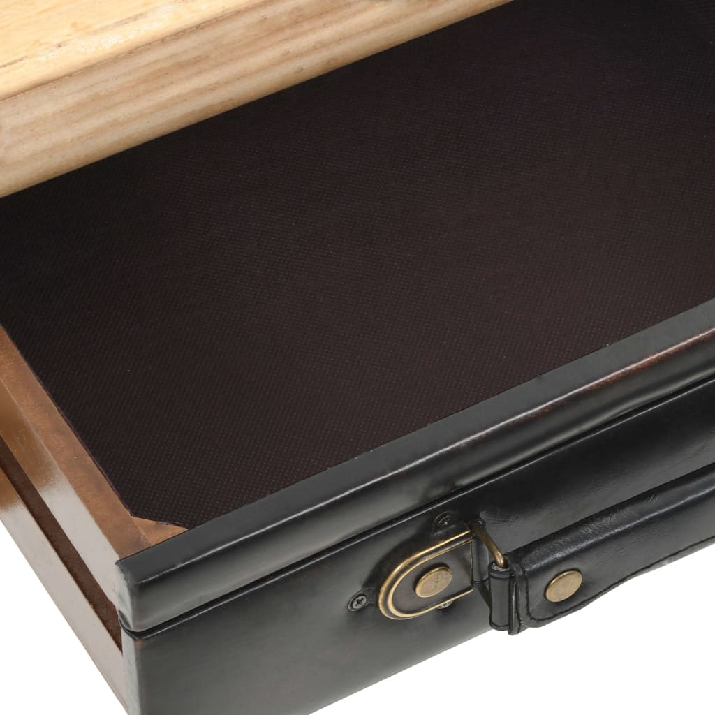 Solid fir wood drawer cabinet 80x36x75 cm