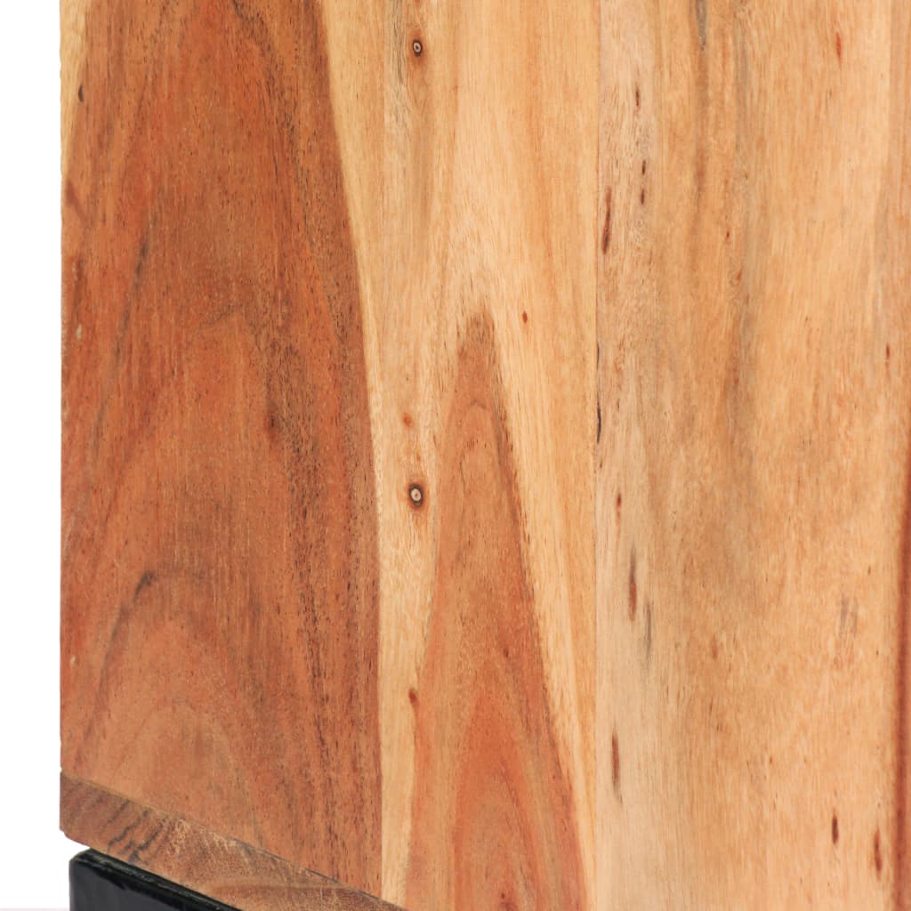 Credenza in legno massello di acacia 145 x 40 x 80 cm