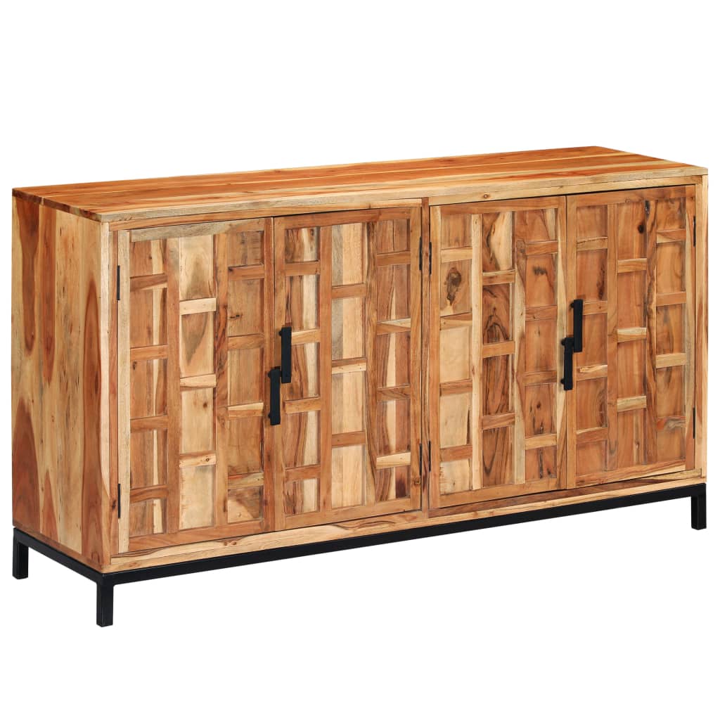 Solid acacia wood buffet 145 x 40 x 80 cm