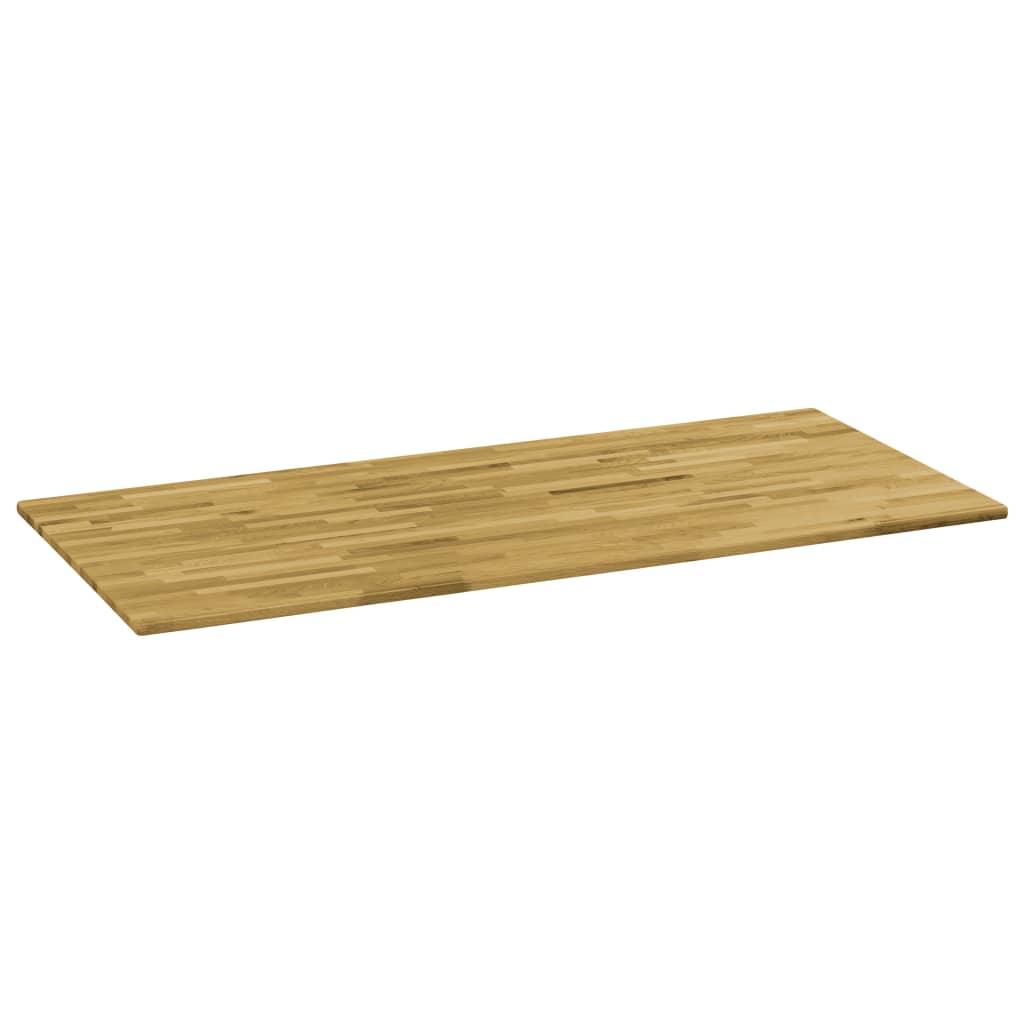 Rechteckige Eichenholzholz Tisch 23 mm 120 x 60 cm