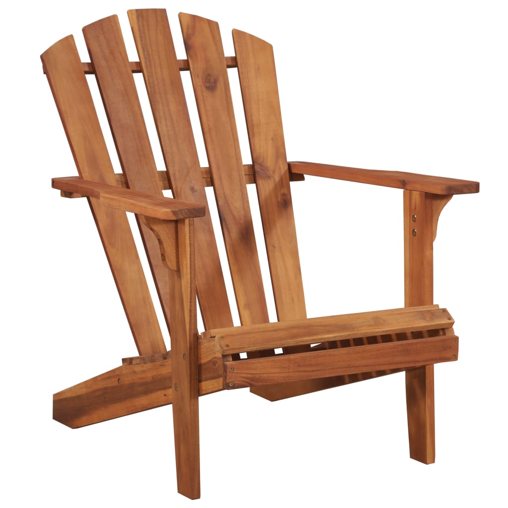 Adirondack garden chair and solid acacia wood footrests
