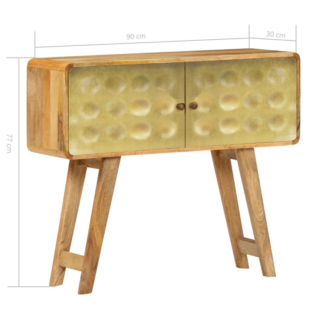 Festes Mangoholzbuffet 90 x 30 x 77 cm