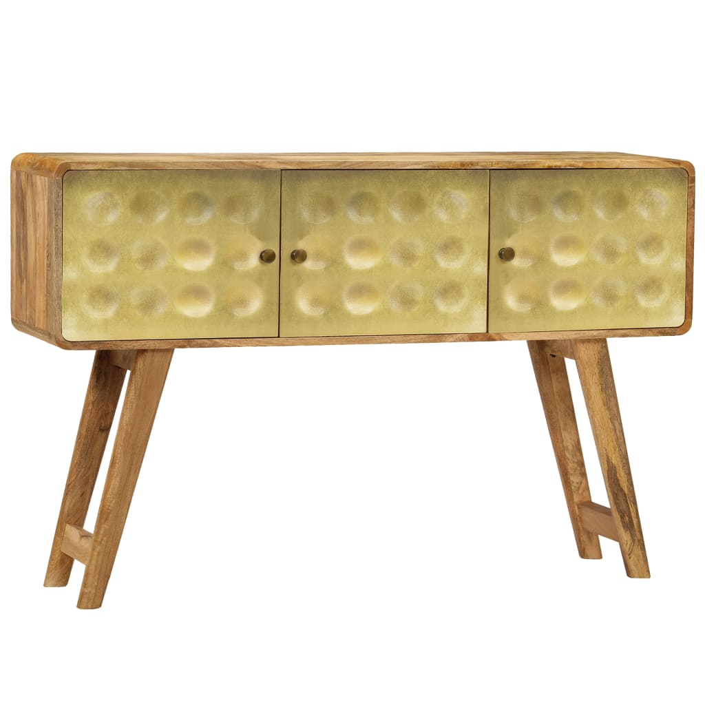 Credenza in legno massello di mango 120x30x80 cm