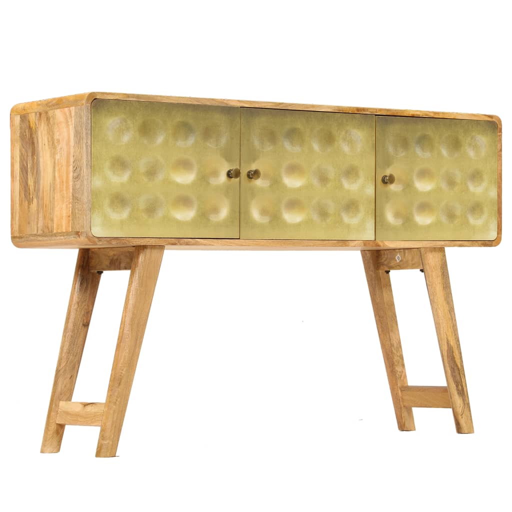 Festes Mangoholzbuffet 120x30x80 cm