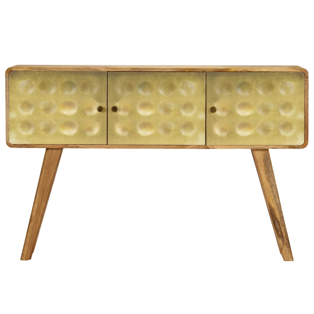 Credenza in legno massello di mango 120x30x80 cm