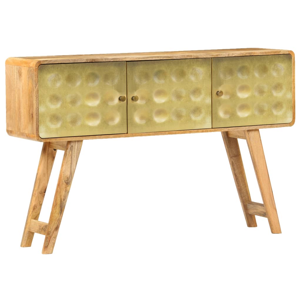 Credenza in legno massello di mango 120x30x80 cm