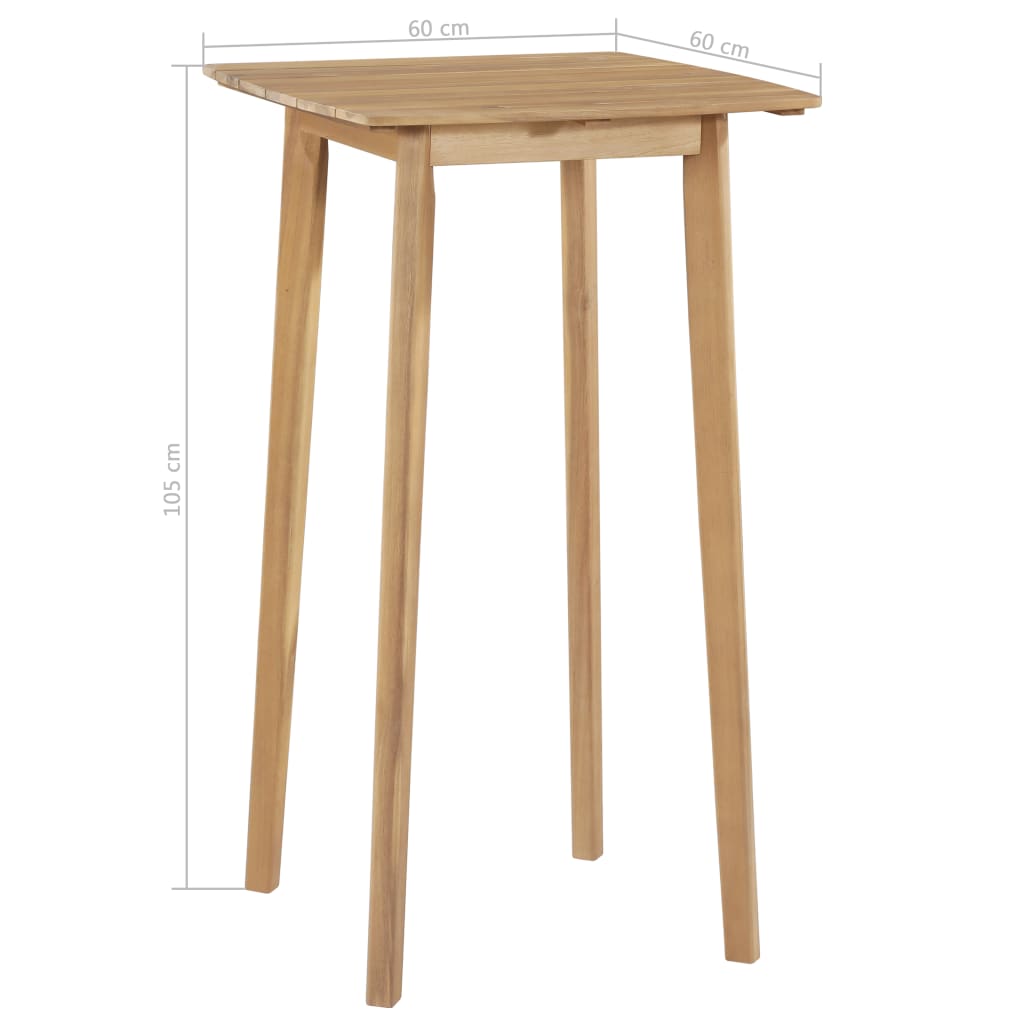 Mobili da pranzo per esterno 5 pz. Legno massello di acacia