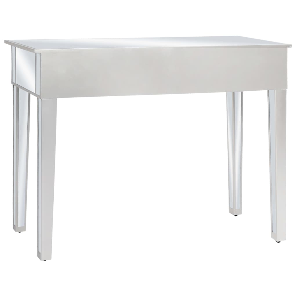 MDF and glass mirror table 106.5 x 38 x 76.5 cm