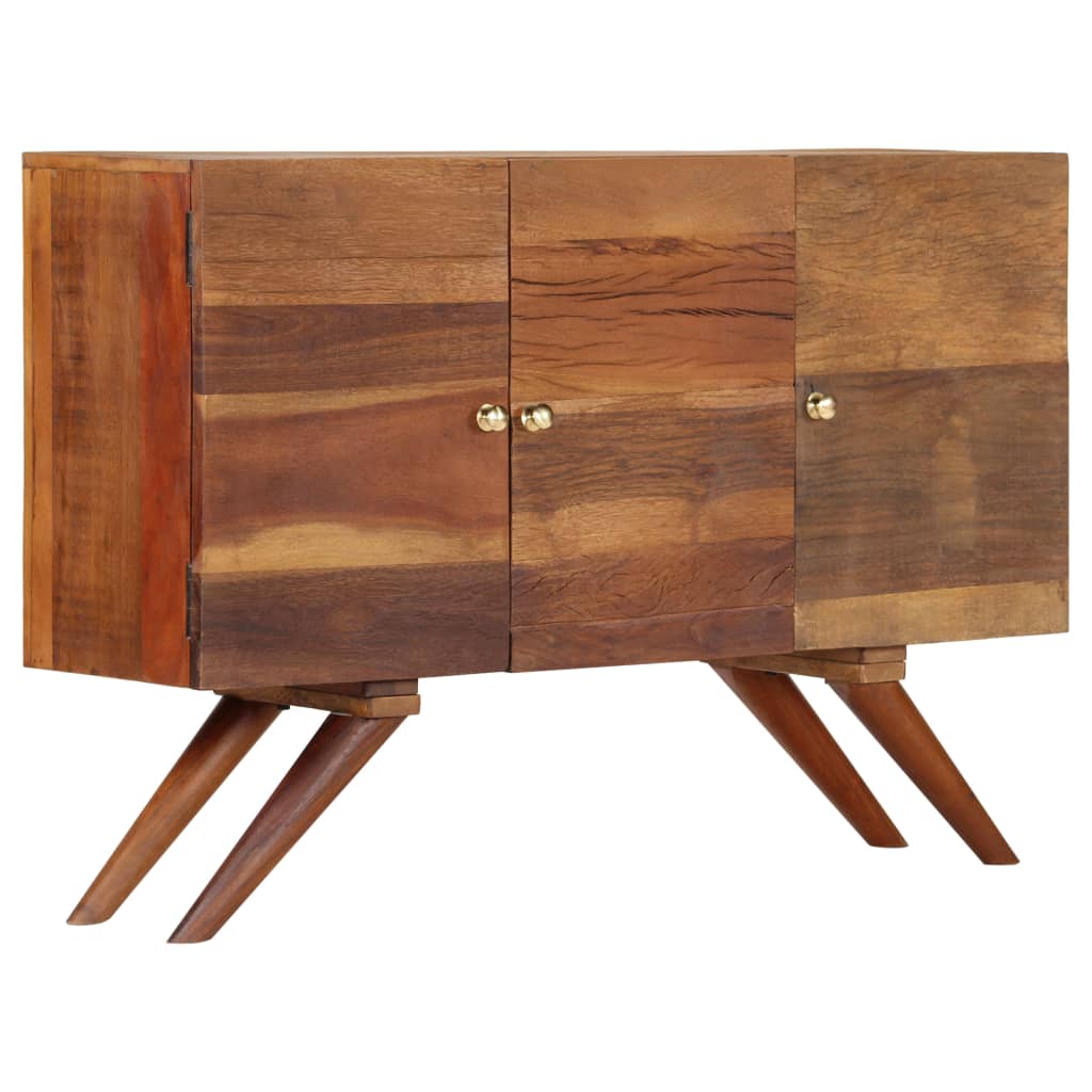 Solid recycled wood buffet 110 x 30 x 75 cm brown