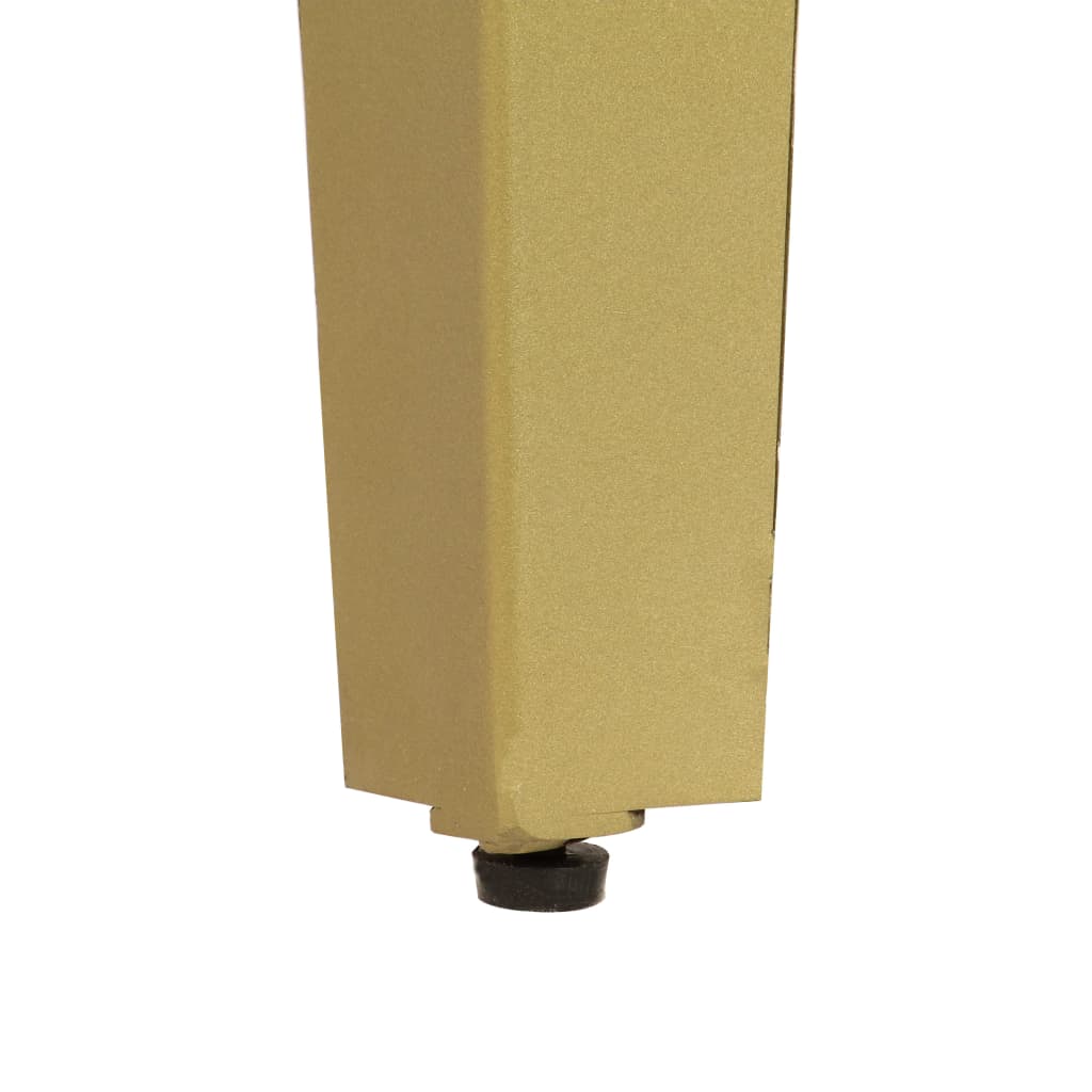 Consolle Legno di mango Grigio con ottone 110x35x76 cm
