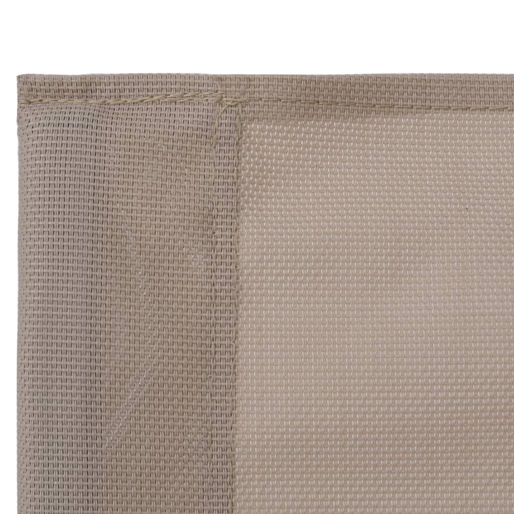 Salon de jardin 4 pcs Tissu et acier Taupe