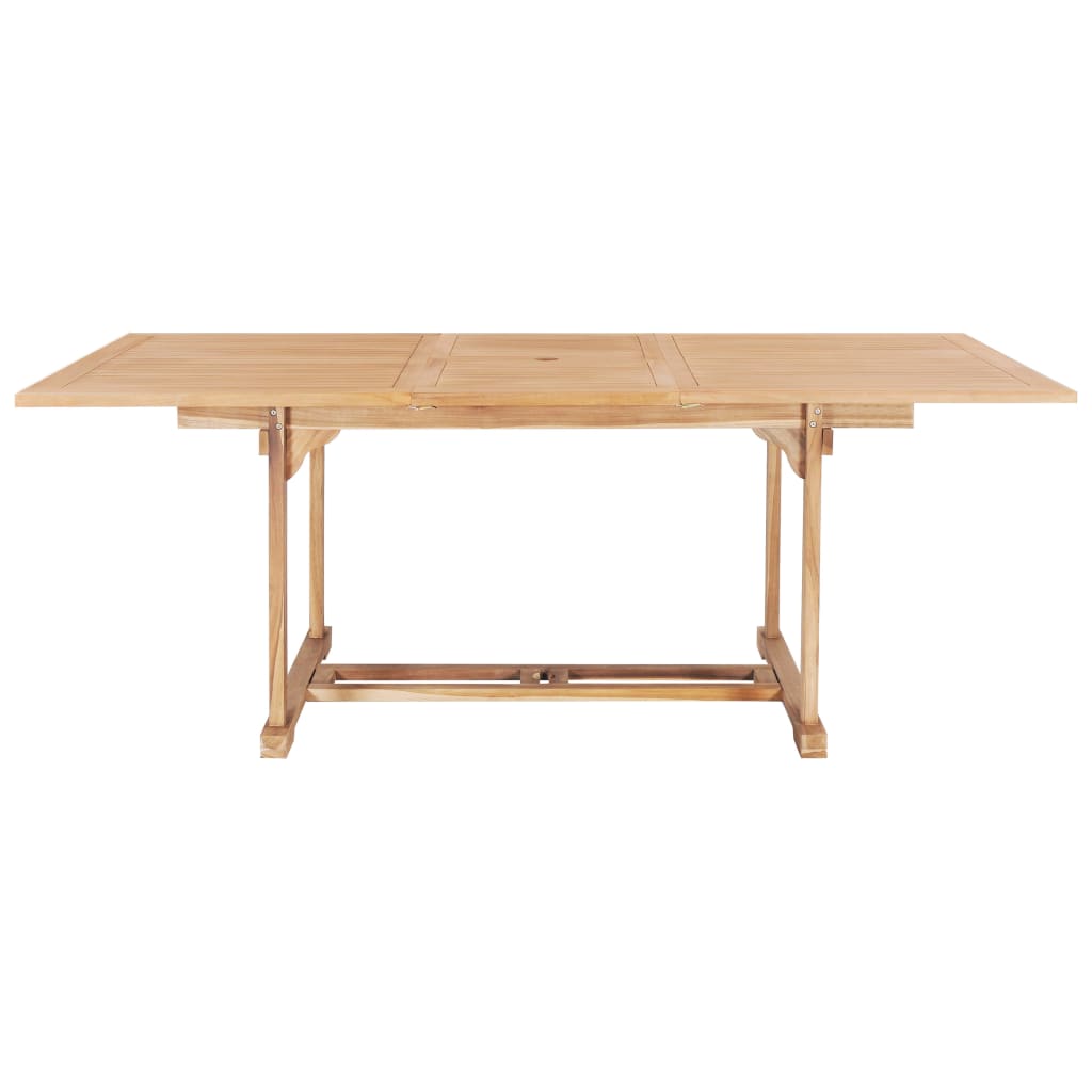 Extensible garden table 150-200x100x75 cm Solid teak