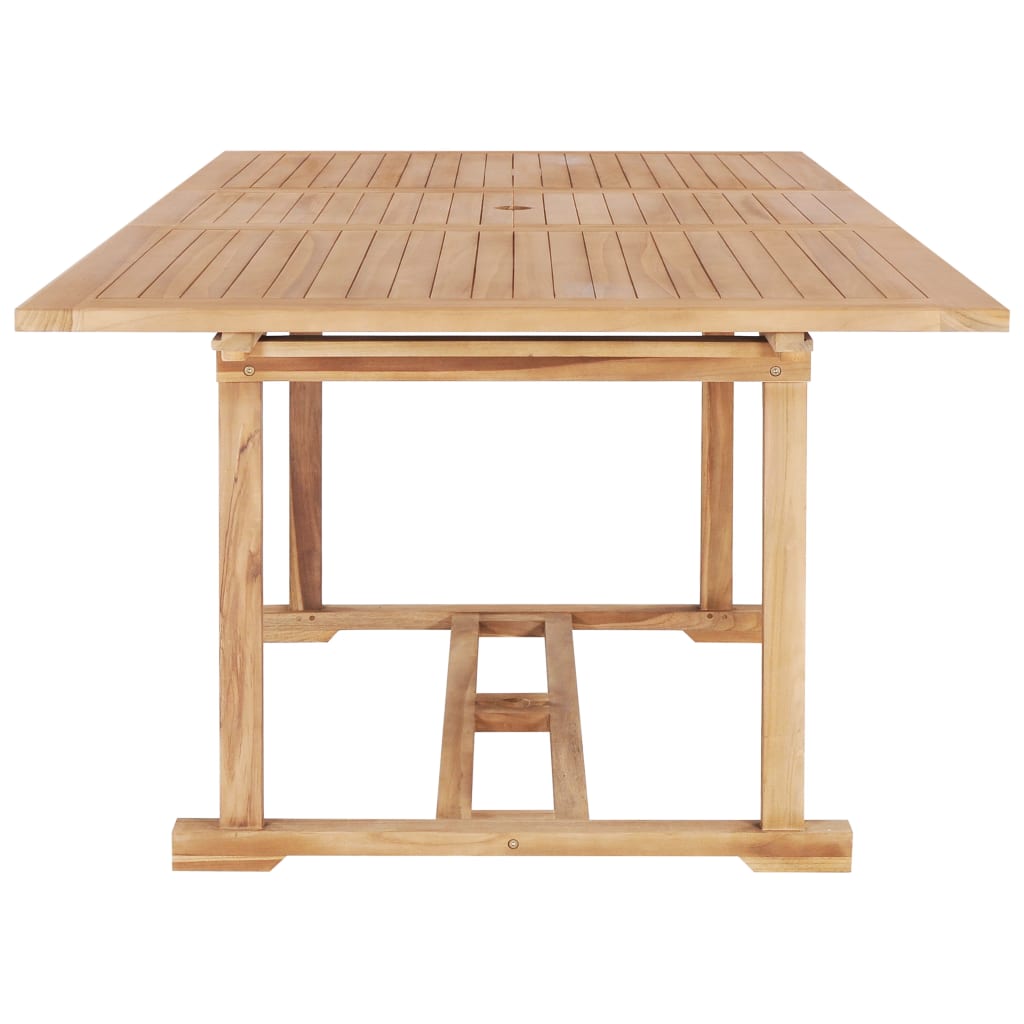 Extensible garden table 150-200x100x75 cm Solid teak