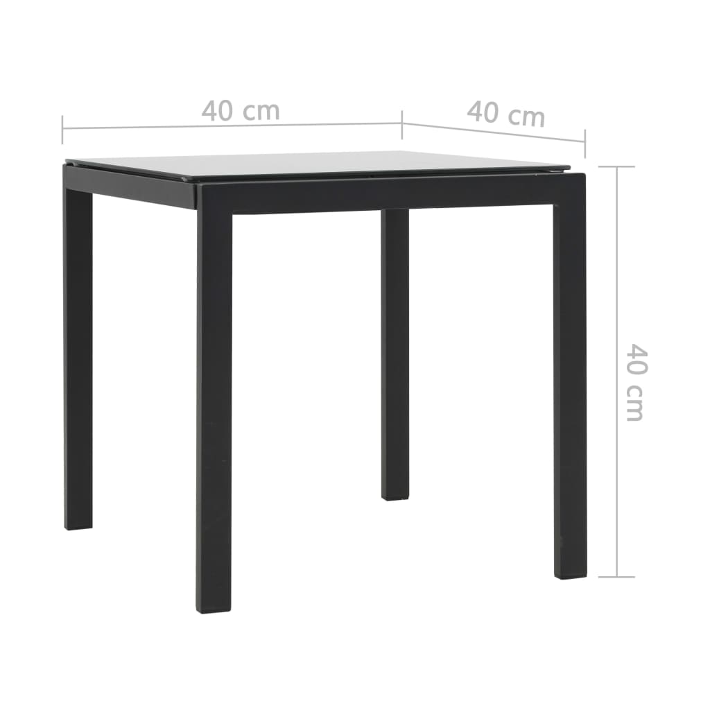 Long chairs 2 pcs and braided resin table and black textilene