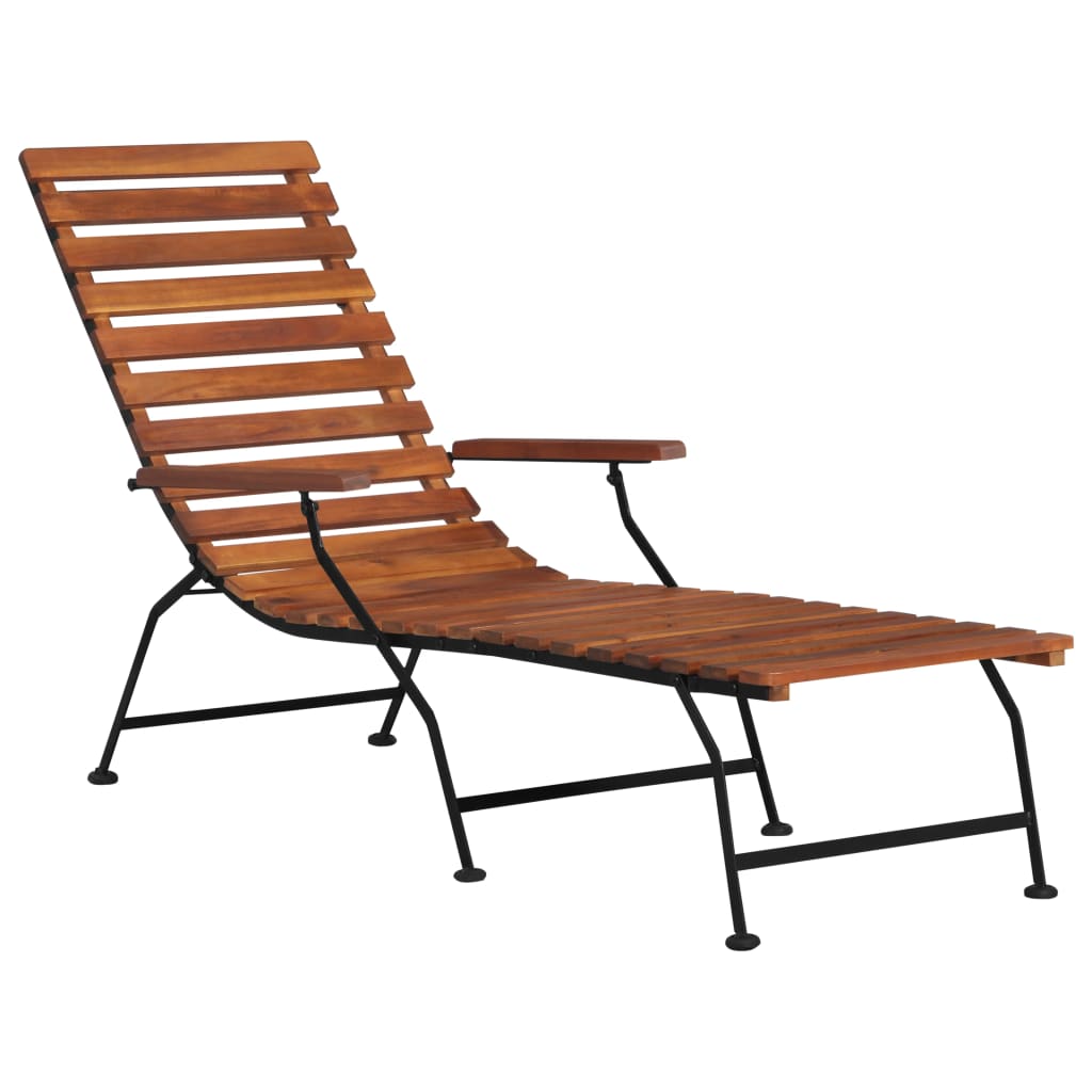 Solid acacia wooden exterior terrace chair