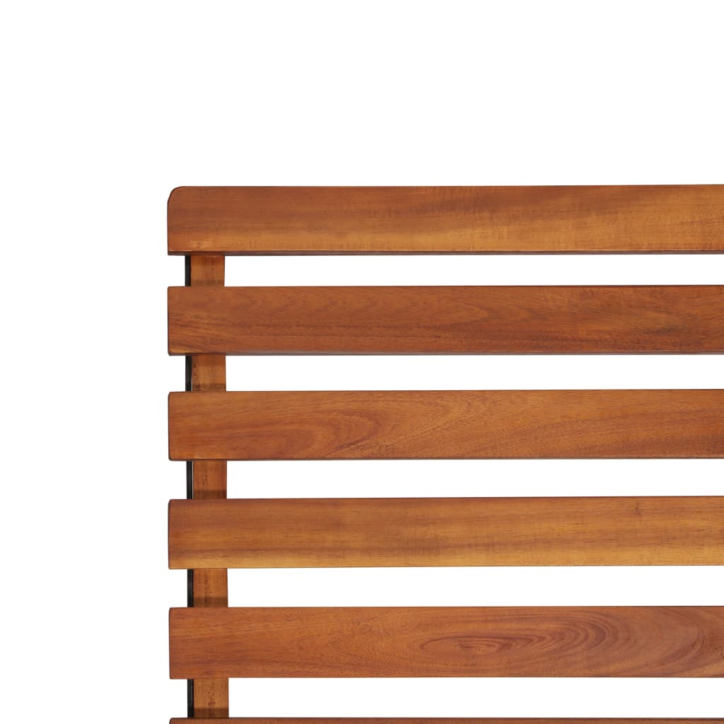 Solid acacia wooden exterior terrace chair
