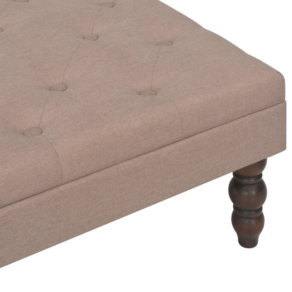 Brown stool 60x60x36 cm polyester