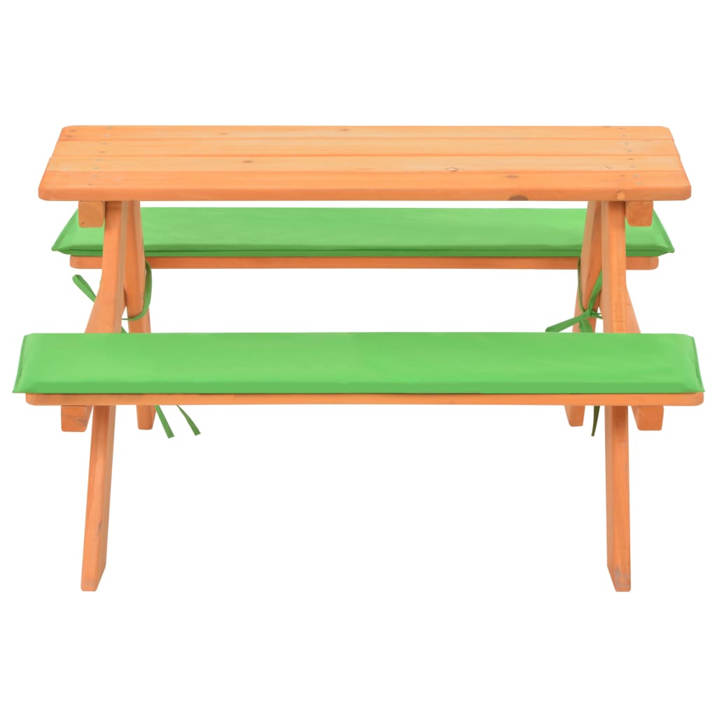 Children's picnic table with benches 89x79x50 cm Fir tree