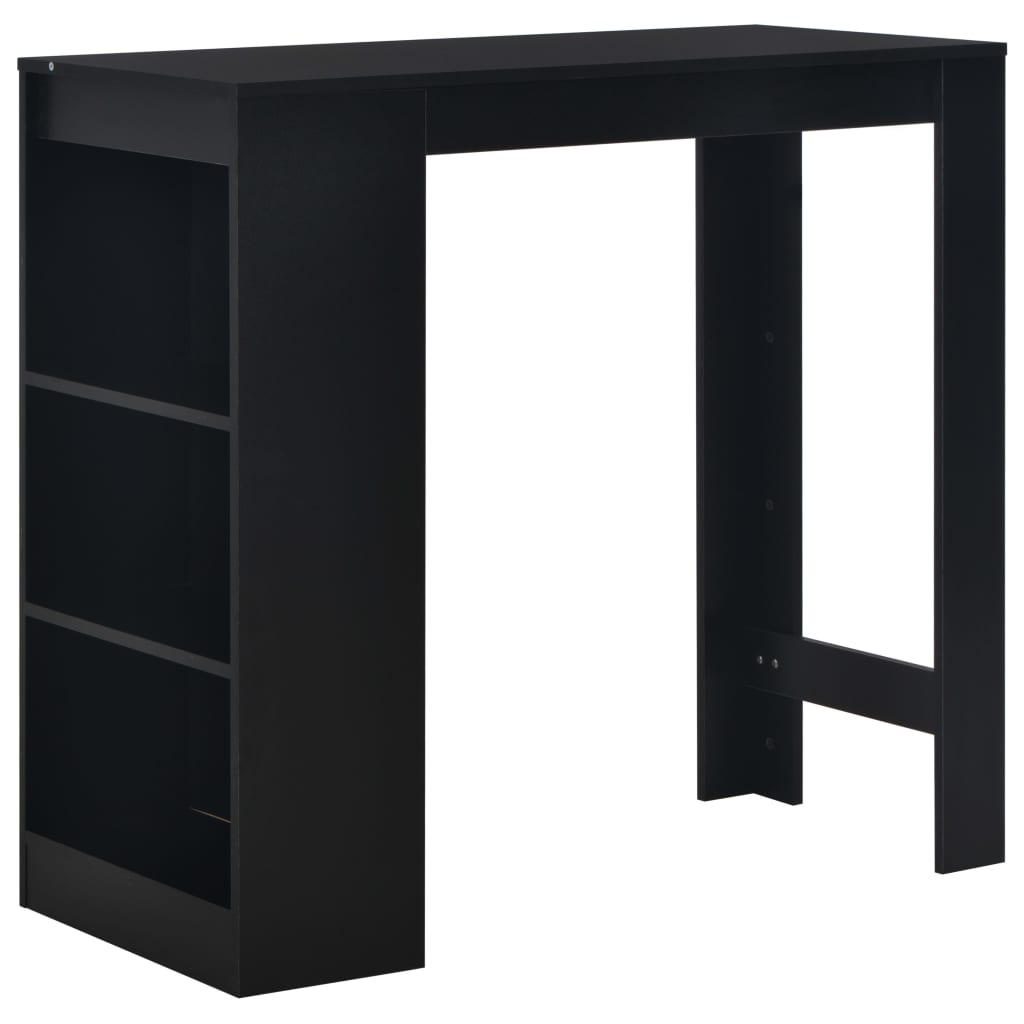 Bar table with black shelf 110x50x103 cm