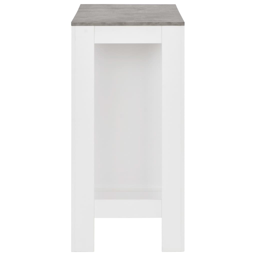 Bar table with white shelf 110x50x103 cm