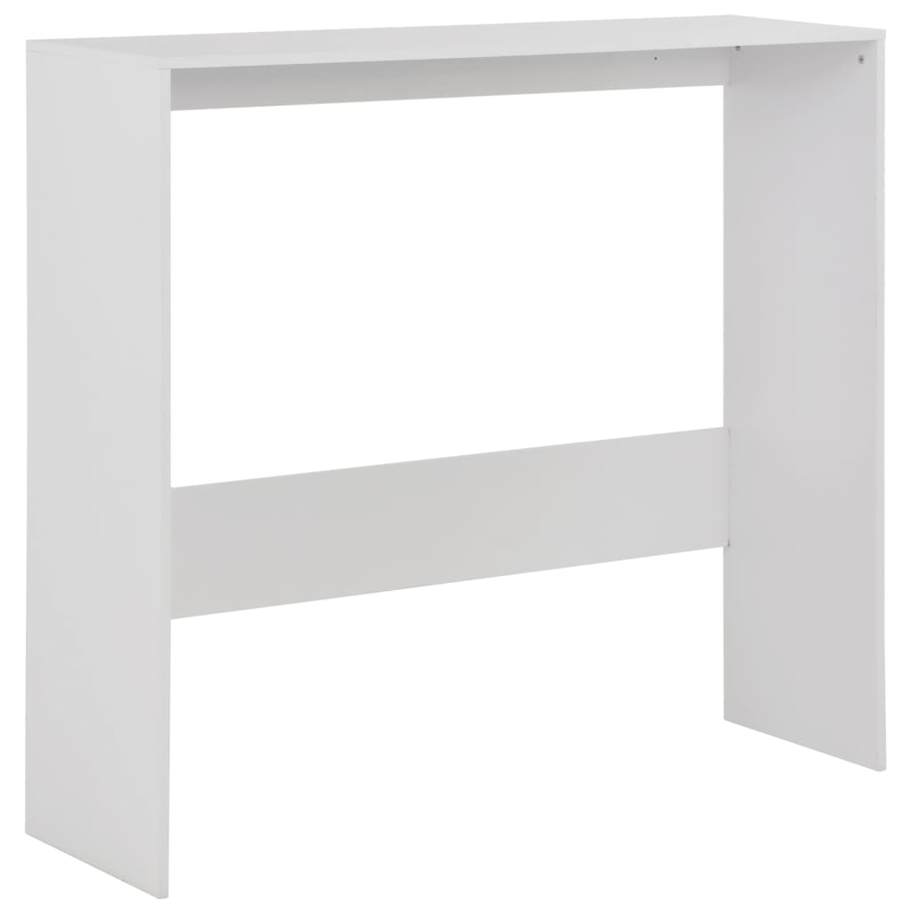 Tavolo da bar con 2 piani Bianco 130 x 40 x 120 cm