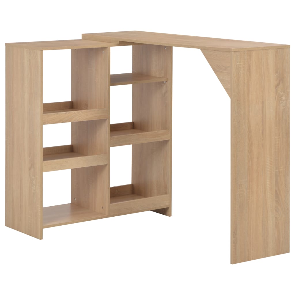Bar table with removable oak tablet 138x39x110 cm
